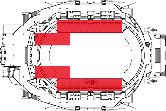 アリーナ後方自由席・2F自由席
