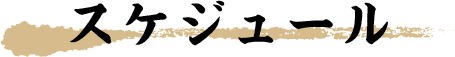 スケジュール